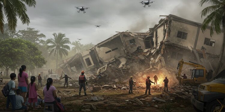 Indonésie : Drame École Effondrée, 91 Disparus - Viral Mag 01102025 En Indonésie 91 personnes sont piégées sous les décombres dune école effondrée Les parents en larmes attendent des nouvelles Les secours sactivent mais le temps presse Que sest il vraiment passé Viral Mag