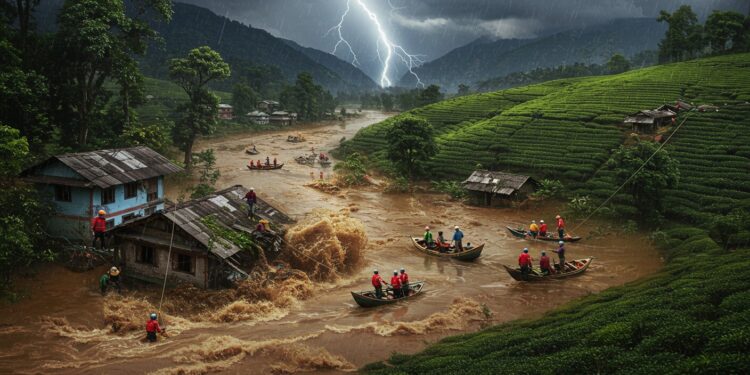 06102025   Des inondations dévastatrices frappent le Népal et lInde faisant plus de 70 morts Les secours bravent des conditions extrêmes pour sauver les victimes Que reste t il après la tempête    Viral Mag