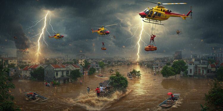 08102025   Le typhon Matmo frappe le nord du Vietnam submergeant villes et villages Huit morts des milliers de sinistrés  lurgence est totale Quelles solutions face à cette catastrophe    Viral Mag