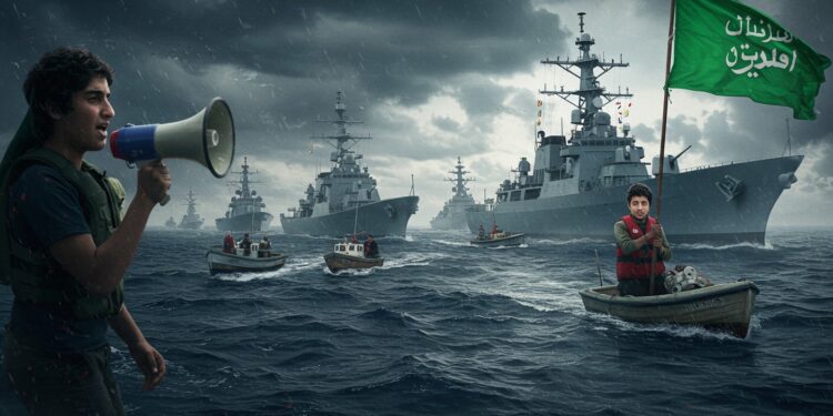 Interception Flottille Gaza : Crise Humanitaire en Mer - Viral Mag 02102025 La marine israélienne intercepte la flottille pour Gaza avec Greta Thunberg à bord Une crise humanitaire en mer qui divise le monde Que va t il se passer ensuite Viral Mag