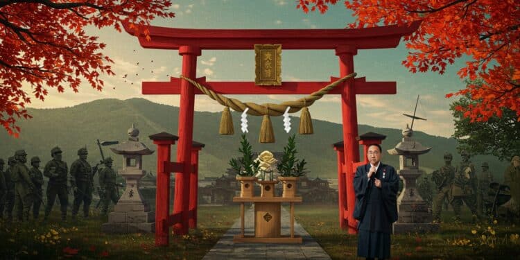 17102025   Sanae Takaichi en lice pour devenir Première ministre envoie une offrande au sanctuaire Yasukuni symbole controversé Quelles conséquences pour la diplomatie japonaise  Lisez pour en savoir plus   Viral Mag