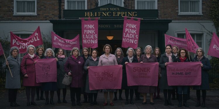 04102025   À Epping des mères de famille les Pink Ladies manifestent contre limmigration craignant pour la sécurité de leurs enfants Quel est limpact de leur mouvement    Viral Mag