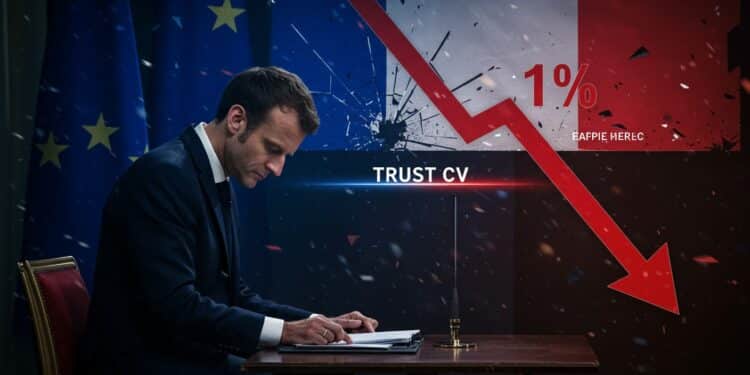 Macron à 11 % : Plongeon Historique de Confiance - Viral Mag Découvrez pourquoi Emmanuel Macron atteint 11  de confiance un record bas égalant Hollande Analyse approfondie des causes et conséquences sur la politique française   Viral Mag