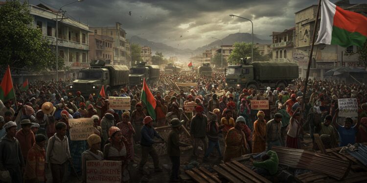 04102025   À Antananarivo pro et anti gouvernement saffrontent dans les rues La crise sintensifie grèves et barrages paralysent Madagascar Que va t il se passer    Viral Mag