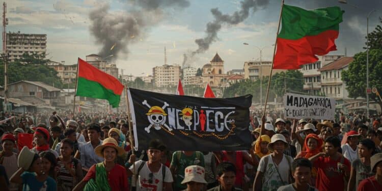 Madagascar en Crise : La Jeunesse Défie le Pouvoir - Viral Mag 01102025 À Madagascar des milliers de jeunes défient le pouvoir dans les rues réclamant la démission dAndry Rajoelina Une grève générale est lancée mais jusquoù ira ce soulèvement Viral Mag