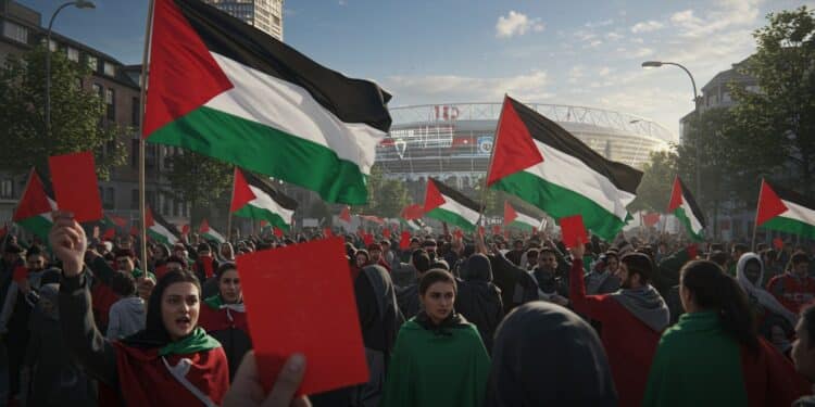 Manifestation à Oslo : Palestine et Football en Débat - Viral Mag 11102025 À Oslo des centaines de manifestants crient Free Palestine avant le match Norvège Israël Pourquoi ce mouvement Quel impact sur le football mondial Lisez pour comprendre Viral Mag
