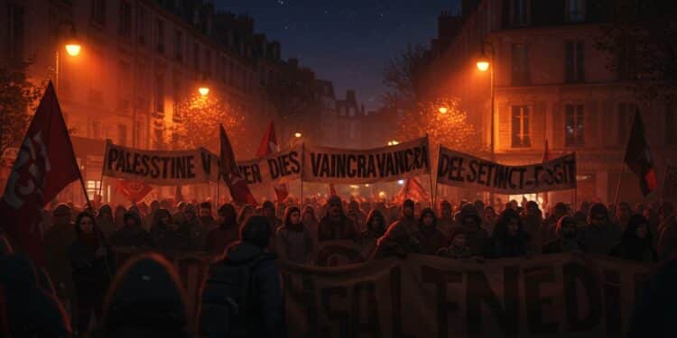 08102025   Hier soir Vénissieux a vibré sous des slogans choc lors dune manifestation Que révèlent ces messages sur les tensions actuelles  Cliquez pour en savoir plus   Viral Mag