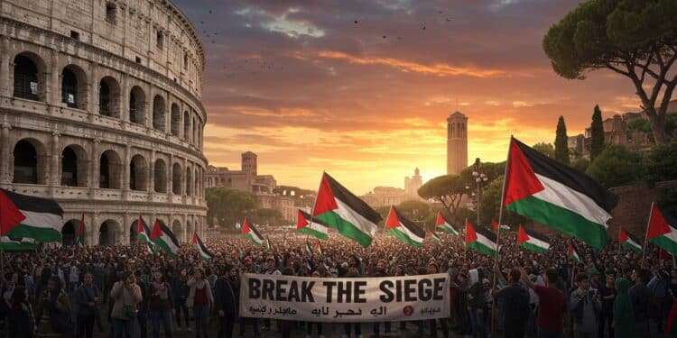 Manifestations en Europe pour Gaza : Colère et Solidarité - Viral Mag 03102025 Des milliers de personnes défilent en Europe contre linterception dune flottille pour Gaza De Rome à Dublin la colère gronde Quelles seront les prochaines actions Viral Mag