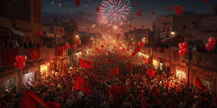 Maroc en Fête pour le Soutien ONU au Sahara - Viral Mag Des milliers de Marocains célèbrent le vote de lONU soutenant lautonomie du Sahara occidental Une victoire historique pour Rabat face au Polisario Découvrez les scènes de joie à Rabat Smara et Tanger   Viral Mag
