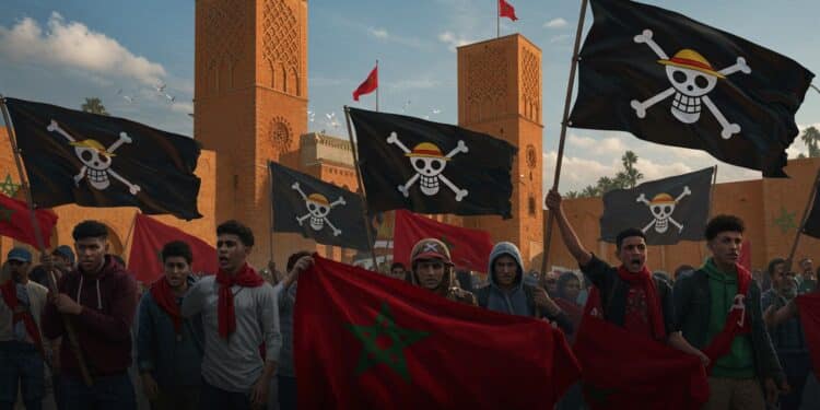 18102025   À Rabat GenZ 212 défie la répression pour exiger justice et réformes Drapeaux pirates en main la jeunesse marocaine persiste Que réserve leur lutte    Viral Mag