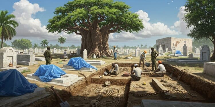 Massacre de Thiaroye : Fouilles Révèlent Vérité Oubliée - Viral Mag Découvrez les fouilles archéologiques au cimetière de Thiaroye au Sénégal exhumant squelettes et preuves dun massacre colonial français en 1944 Vérité historique en marche   Viral Mag