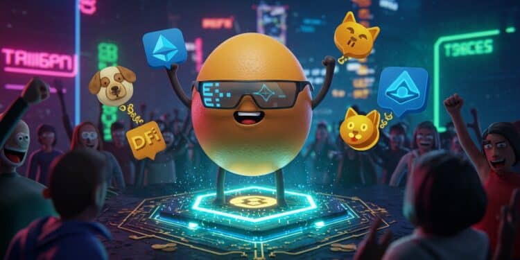 Memecoins Base : Révolution Culturelle Web3 en 2025 - Viral Mag 01102025 Imaginez un monde où lhumour et la finance fusionnent pour redéfinir la culture web3 Sur Base les memecoins comme Based Eggman mènent la danse en 2025 avec des communautés vibrantes et des expériences DeFi ludiques Mais que se passe t il quand ces blagues deviennent des outils puissants Viral Mag