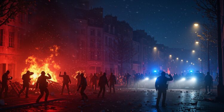 05102025   Une interpellation à Montbéliard tourne au chaos  barricades jets de pierres et tirs de mortiers contre la police Qui est derrière ce guet apens  Lisez pour le découvrir   Viral Mag