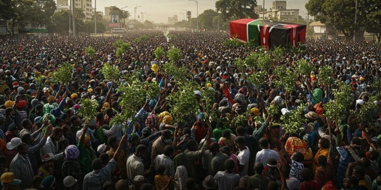 16102025   La mort de Raila Odinga plonge Nairobi dans le chaos et lémotion Des milliers de personnes en deuil envahissent les rues Que va devenir lopposition kényane  Lisez pour le découvrir   Viral Mag