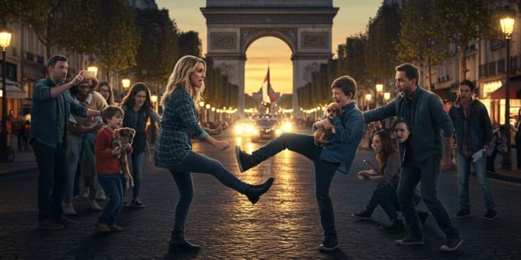 16102025   Sur les Champs Élysées un coup de pied de Nawell Madani a fait pleurer un enfant de 6 ans Le père brise le silence  traumatismes profonds thérapie pour tous Mais la justice a clos laffaire sans suite Et si la vérité cachait bien plus    Viral Mag