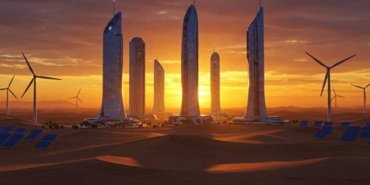 Neom : La Ville Futuriste Saoudienne Toujours en Vue - Viral Mag Neom mégapole futuriste de lArabie saoudite reste une priorité du fonds PIF Découvrez son rôle clé dans Vision 2030 et ses ambitions revues   Viral Mag