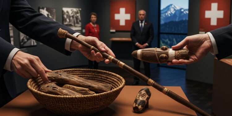 Neuchâtel Rend Objets Historiques à l’Afrique du Sud - Viral Mag Découvrez le retour émouvant dartefacts sud africains de Neuchâtel vers leur terre dorigine lors dune visite présidentielleAnalysant la requête  La demande porte sur la génération dun article de blog en français basé sur un événement culturel impliquant le retour dartefacts historiques de Neuchâtel en Suisse vers lAfrique du Sud  Un geste symbolique fort entre Suisse et Afrique du Sud   Viral Mag