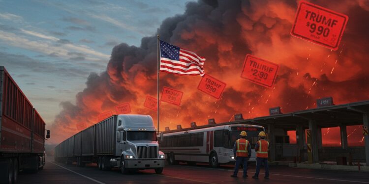 18102025   Imaginez des camions bloqués à la frontière des taxes qui grimpent à 25  le président américain frappe fort sur lindustrie automobile Mais quen est il pour le Canada et le Mexique  Ces mesuresAnalysant la requête  La demande porte sur la génération dun article de blog en français basé sur un texte fourni concernant de nouveaux droits de douane américains sur les camions et autocars pourraient tout changer et pourtant   Viral Mag