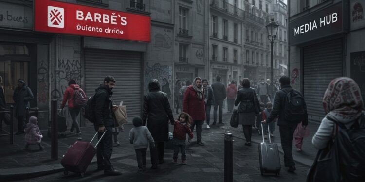 05102025   À Paris des familles migrantes sont expulsées dun centre dhébergement pour laisser place à un projet médiatique Que deviennent ces familles  La tension monte à Barbès   Viral Mag