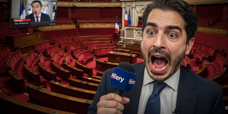 16102025   Imaginez un journaliste en plein direct à lAssemblée nationale qui lâche une insulte monumentale  Paul Gasnier crée le buzz dans Quotidien images diffusées sans filtre Mais derrière le rire quel secret personnel révèle t il dans son livre    Viral Mag