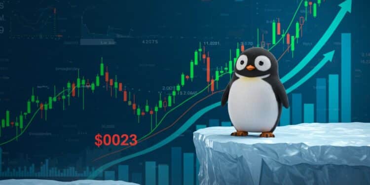 16102025   Le token Pengu résiste vaillamment à son support de 0023$ tandis que lintérêt ouvert remonte Signe dune accumulation discrète avant un grand rebond  Les acheteurs reviennent en force mais un faux pas pourrait tout changer   Viral Mag