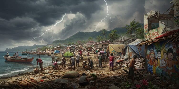 11102025   Après deux séismes dévastateurs à Mindanao les habitants déblayent les débris et dorment dehors craignant les répliques Comment surmontent ils cette tragédie    Viral Mag