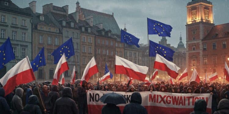 11102025   À Varsovie des milliers de Polonais manifestent contre limmigration Le président défie lUE mais le Premier ministre révèle un paradoxe migratoire Quel avenir pour la Pologne    Viral Mag