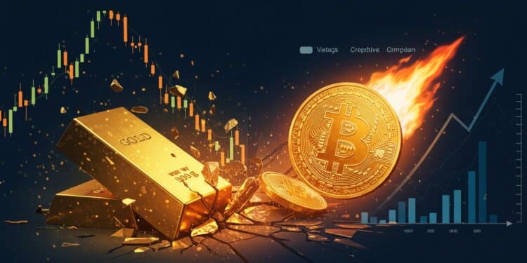 Découvrez pourquoi Bitcoin grimpe vers 114 000 $ alors que lor seffondre de 5  Analyse des raisons derrière ce renversement des actifs refuges et impacts sur le marché crypto   Viral Mag