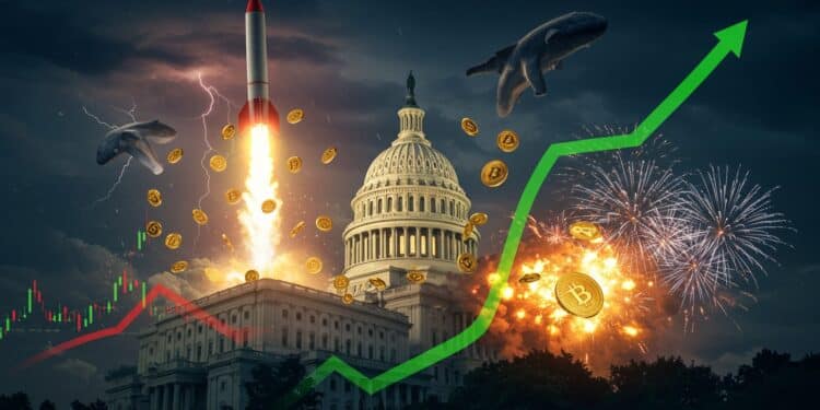 Pourquoi Le Marché Crypto Explose-T-Il Aujourd’hui ? Octobre 2025 - Viral Mag 03102025 Le marché crypto senflamme ce 3 octobre Bitcoin à 120K$ un shutdown US inattendu et des ETF qui avalent des milliards Mais est ce le début dun rallyeAnalysant la demande La question porte sur la hausse du marché crypto aujourdhui le 3 octobre historique vers les 5T$ Les altcoins se réveillent Découvrez ce qui se cache derrière cette euphorie Viral Mag