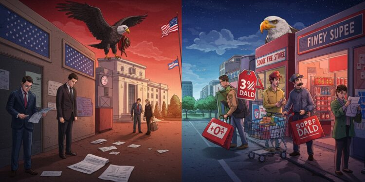 Poussée des Licenciements aux USA: Fed Alerte - Viral Mag 16102025 La Fed observe une vague de licenciements et une pression sur les prix aux USA Entre employeurs qui réduisent les effectifs et consommateurs en quête de promotions léconomie montre des signes de faiblesse Mais quest ce qui se cache derrière ces tendances et quelles en seront les conséquences pour Viral Mag