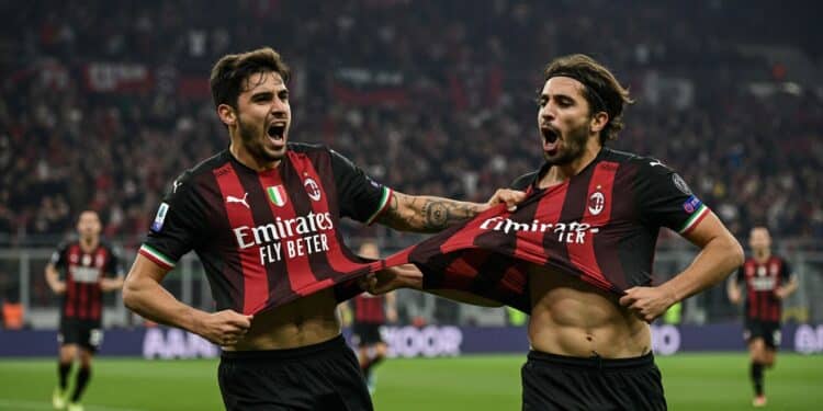 Rafael Leao Sauvé d’un Carton Jaune par Gabbia à Milan - Viral Mag 20102025 Rafael Leao marque un doublé héroïque contre la Fiorentina mais sa célébration vire au drame carton jaune imminent Heureusement Matteo Gabbia intervient Découvrez comment ce geste complice a sauvé la mise et propulsé Milan en tête Viral Mag