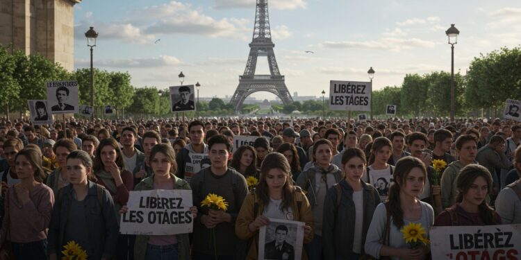 Rassemblement Trocadéro : Soutien Inébranlable aux Otages - Viral Mag 03102025 Chaque vendredi des centaines de personnes se réunissent au Trocadéro pour soutenir les otages du 7 octobre Un mouvement despoir face à loubli Que font ils pour ne pas oublier Viral Mag