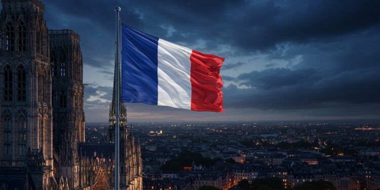 10102025   Un drapeau français flotte sur la cathédrale de Rouen défiant les autorités Geste patriotique ou provocation  Une enquête est en cours   Viral Mag