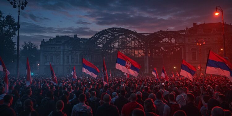 Serbie : Un An Après la Tragédie, Novi Sad Bouillonne - Viral Mag Découvrez comment des milliers de Serbes convergent à Novi Sad pour commémorer leffondrement mortel de la gare et exiger justice et changement politique un an après   Viral Mag