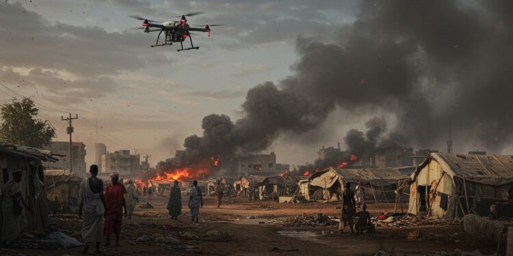 Soudan : Massacre à El-Facher, 60 Morts dans une Attaque de Drone - Viral Mag 11102025 Une attaque de drone fait 60 morts à el Facher Soudan Des civils piégés dans un conflit brutal Quel avenir pour le Darfour Lisez pour en savoir plus Viral Mag