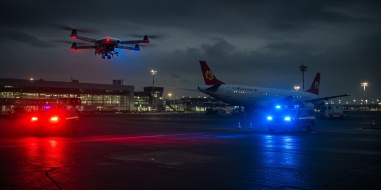 Survol de Drone : Munich Paralysé, Menace Russe ? - Viral Mag 03102025 Un drone mystérieux paralyse laéroport de Munich annulant des vols et semant le chaos La Russie pointée du doigt Découvrez ce qui se cache derrière cette alerte Viral Mag