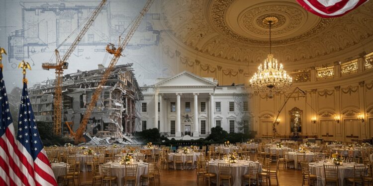 21102025   Imaginez la Maison Blanche transformée par un chantier colossal  Donald Trump démolit une aile entière pour sa nouvelle salle de bal somptueuse de 250 millions de dollars FinancéeAnalysant la requête  La demande consiste à générer un article de blog en français basé sur un article fourni en respectant strictement les instructions pour un style humain et une structure SEO par les géants de la tech et de la défense elle accueillera 1000 invités Mais qui paie vraiment et quel sera limpact    Viral Mag