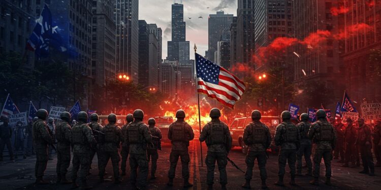 Trump Déploie 300 Gardes à Chicago : Tensions Explosent - Viral Mag 05102025 Trump envoie 300 gardes nationaux à Chicago mais une juge bloque Portland Pourquoi ces villes démocrates sont elles ciblées La polémique enfle Viral Mag