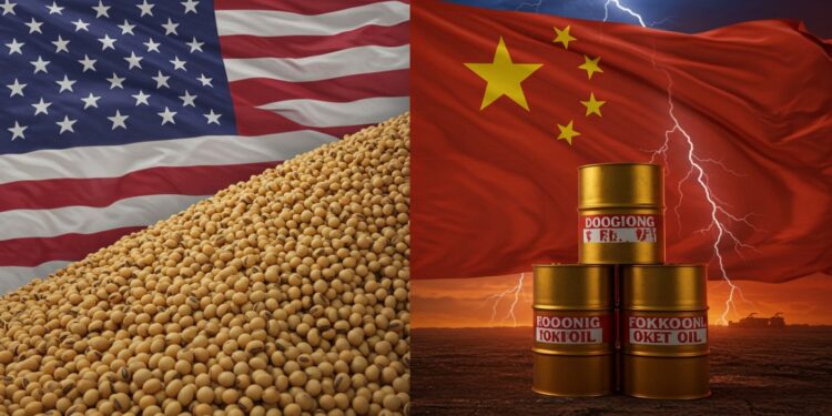 Trump Menace de Freiner le Commerce d’Huile avec la Chine - Viral Mag 15102025 Trump menace de cesser limportation dhuile chinoise après larrêt des achats de soja Quelles conséquences pour le commerce mondial Lisez pour découvrir Viral Mag