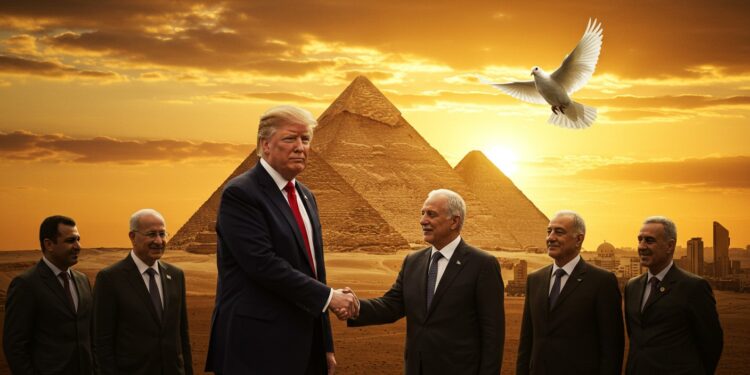 Trump Proche d’un Accord de Paix à Gaza en Égypte - Viral Mag 09102025 Donald Trump annonce un voyage imminent en Égypte pour un accord de paix à Gaza très proche Les négociations avancent avec un cessez le feu et un échange dotages en vue Mais que réserve cette étape cruciale pour le Moyen Orient Viral Mag