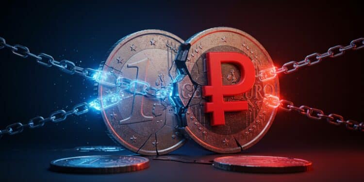 UE Sanctionne Stablecoin A7A5 Lié à la Russie - Viral Mag Découvrez comment lUnion européenne frappe durement le stablecoin A7A5 lié à la Russie dans son 19e paquet de sanctions Impact sur les ambitions crypto de Moscou et les échanges mondiaux Viral Mag