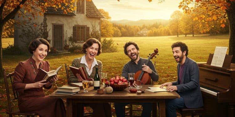 Un Dimanche à la Campagne : Invités Stars du 12 Octobre - Viral Mag 12102025 Ce dimanche 12 octobre Frédéric Lopez ouvre les portes de sa maison à la campagne pour des échanges inoubliables avec trois personnalités fascinantes Raphaëlle Giordano partage ses secrets décriture André Manoukian revient sur ses notes de Nouvelle Star et Ary Abittan livre ses fous rires Mais quelle surprise les attendra Viral Mag