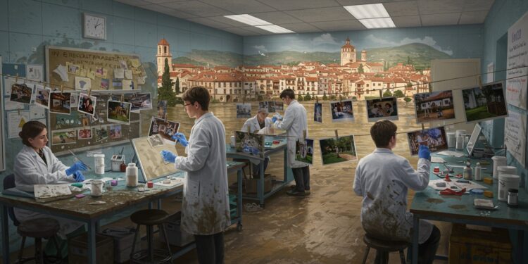 Valence : Sauvetage Émotionnel des Photos Inondées - Viral Mag Après les inondations de Valence 2024 des étudiants sauvent 340 000 photos Découvrez ce projet émouvant de restauration de souvenirs Viral Mag