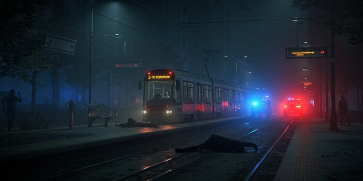 Vénissieux : Drame Mortel à une Station de Tramway - Viral Mag Un homme poignardé à mort à Vénissieux près dune station de tramway Enquête en cours suspect en fuite Découvrez les détails de ce drame choquant   Viral Mag