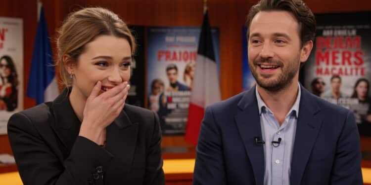 Découvrez Virginie Efira avouant sa honte face à son accent belge avec Arieh Worthalter dans C à vous Anecdotes sur leur complicité et le film Les Braises   Viral Mag