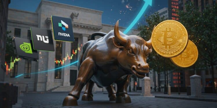 Wall Street Explose Avant Décision Fed Cruciale - Viral Mag Découvrez pourquoi les actions US atteignent des records historiques avant la décision de la Fed Nvidia Microsoft et Apple boostent le marché Analyse complète et perspectives   Viral Mag