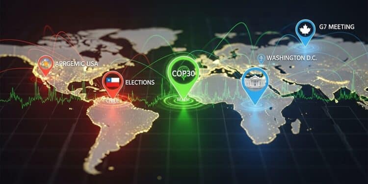 Agenda Mondial Explosif du 12 au 20 Novembre 2025 - Viral Mag Découvrez les événements majeurs qui secouent le monde du 12 au 20 novembre 2025 COP30 élections au Chili Trump à la Maison Blanche et bien plus Un tour dhorizon captivant Viral Mag