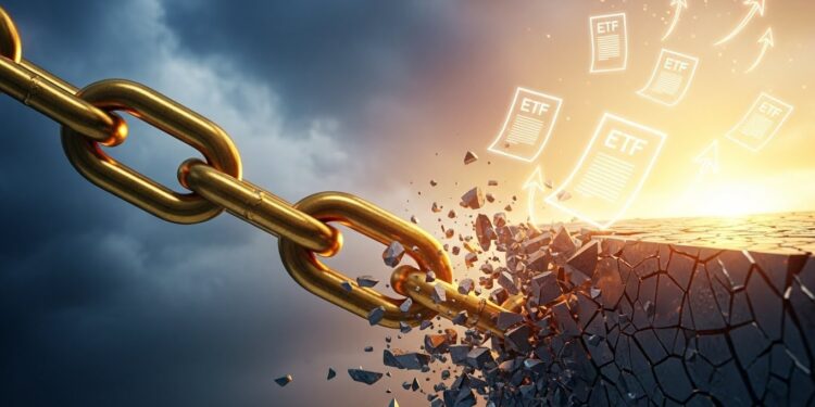 Découvrez comment le prix de Chainlink flirte avec un breakout majeur grâce au buzz des ETF spot Analyse technique et accumulation des whales  LINK prêt à reconquérir ses sommets daoût    Viral Mag