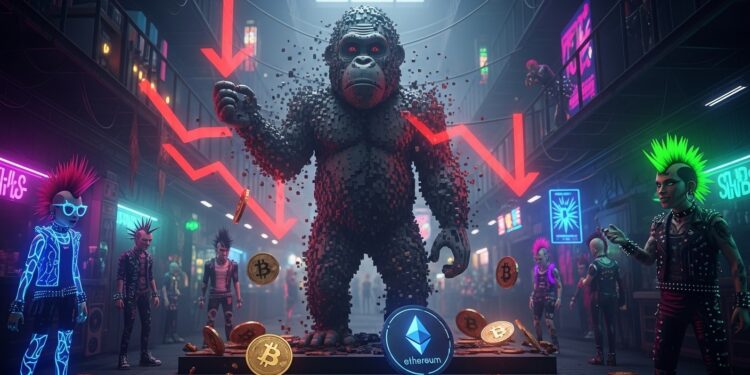 Découvrez pourquoi les ventes NFT seffondrent de 14 à 84M$ CryptoPunks en baisse de 25 Analyse approfondie des collections blockchains et impacts marché   Viral Mag