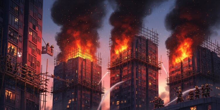 Drame à Hong Kong : 44 Morts dans l’Incendie le Plus Meurtrier Depuis 30 Ans - Viral Mag Découvrez le terrible incendie qui a ravagé un complexe résidentiel à Hong Kong faisant au moins 44 morts et des centaines de disparus Solidarité enquête et leçons dun drame qui secoue la ville Viral Mag